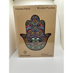 ZenChalet Hand 500 Pieces Wooden Jigsaw Puzzle for Adults New In box